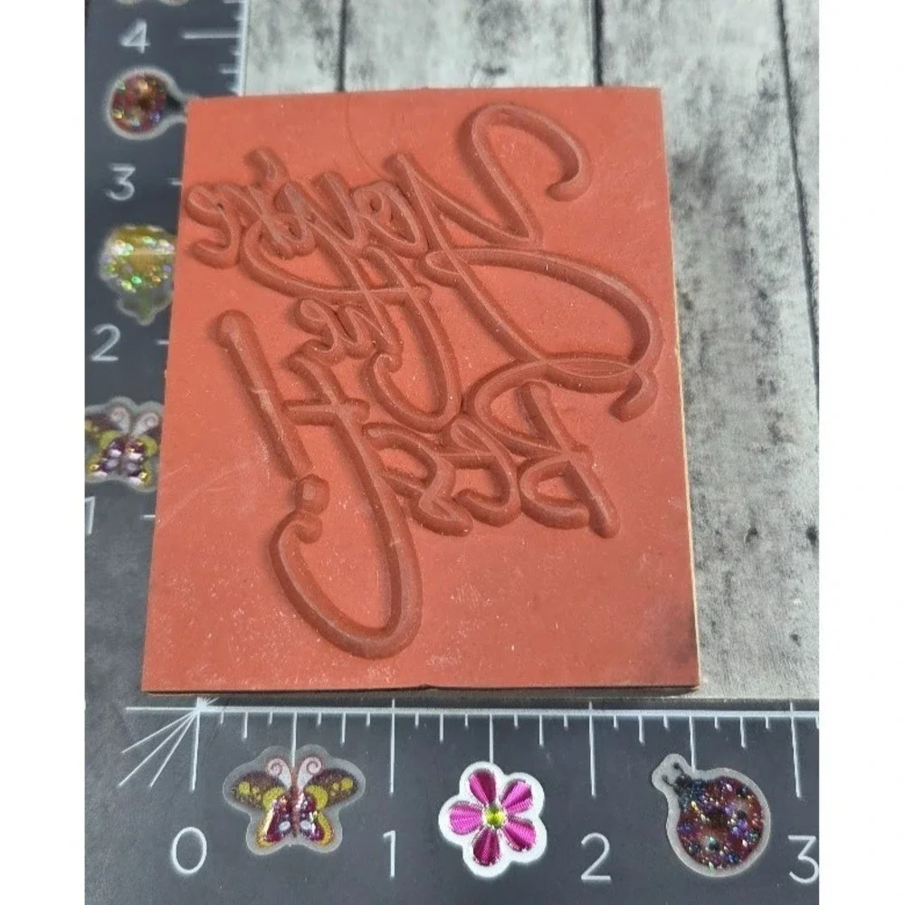 You're The Best Large Script Rubber Stamp Wood #E91